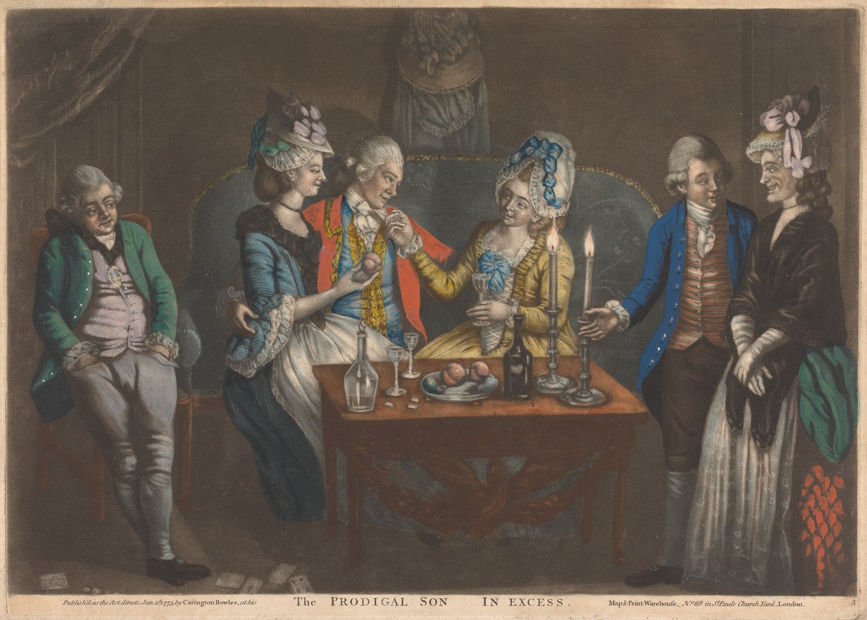 Der verlorene Sohn im Übermaß (1 von 5) von John Raphael Smith