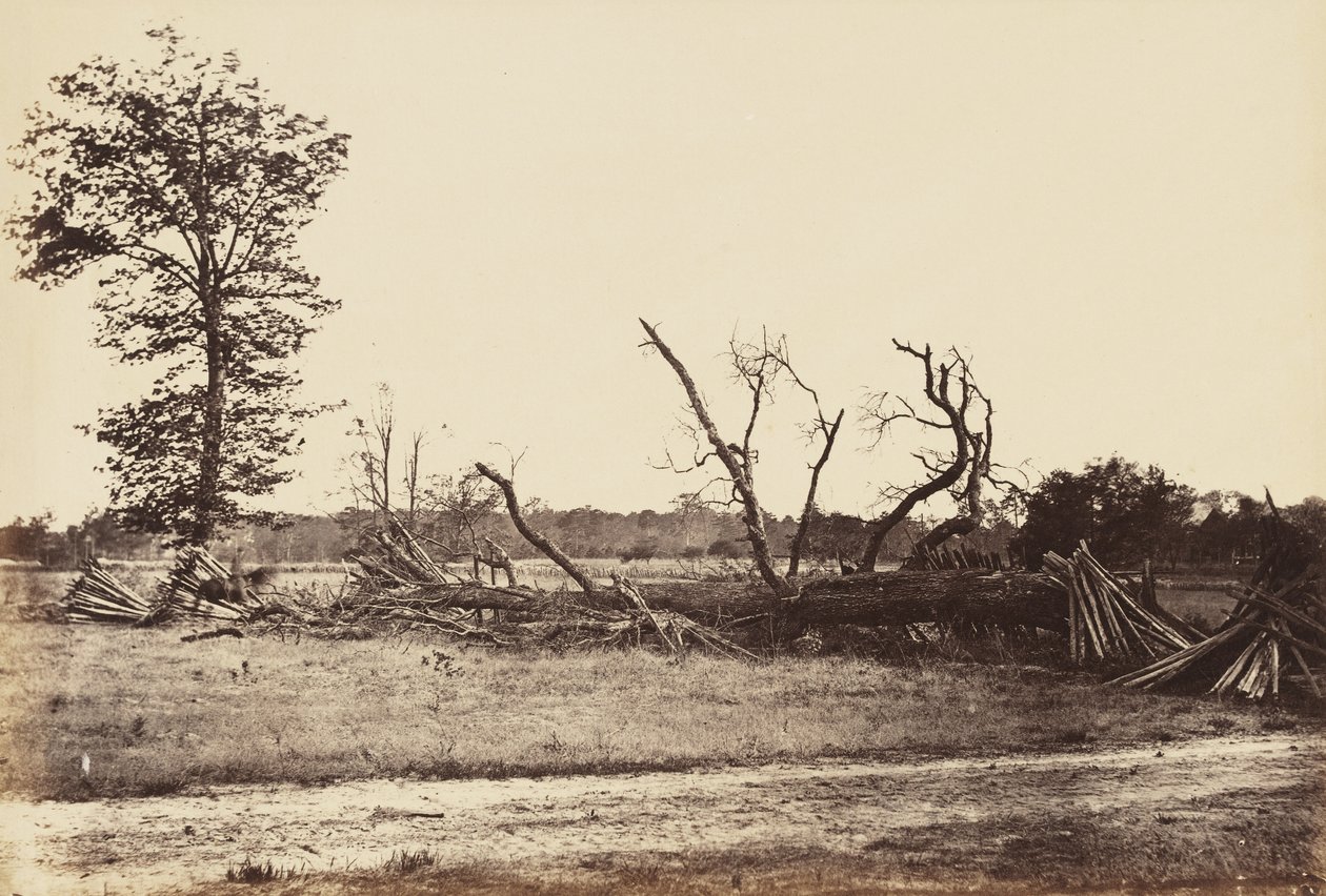 Äußerste Linie der konföderierten Werke, Cold Harbor, April 1865 von John Reekie