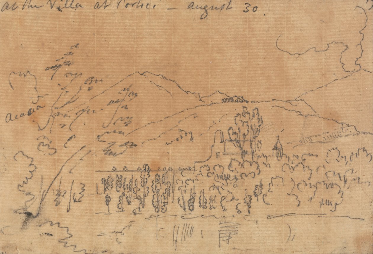 In der Villa in Portici, 30. August von John Robert Cozens