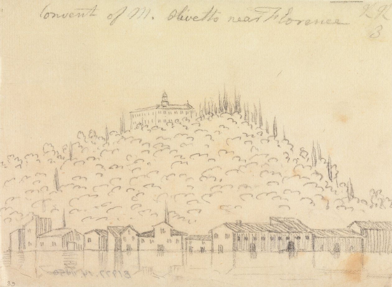 Kloster von Monte Olivetto bei Florenz von John Robert Cozens