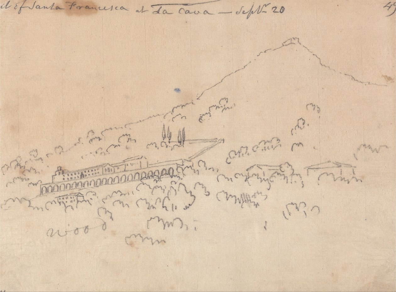 Santa Francesca bei La Cava, 20. September von John Robert Cozens