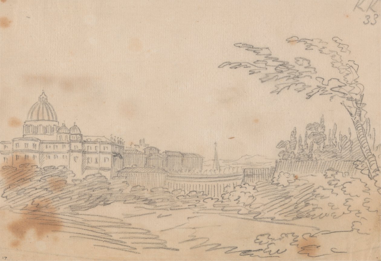 Ansicht des Vatikans von John Robert Cozens