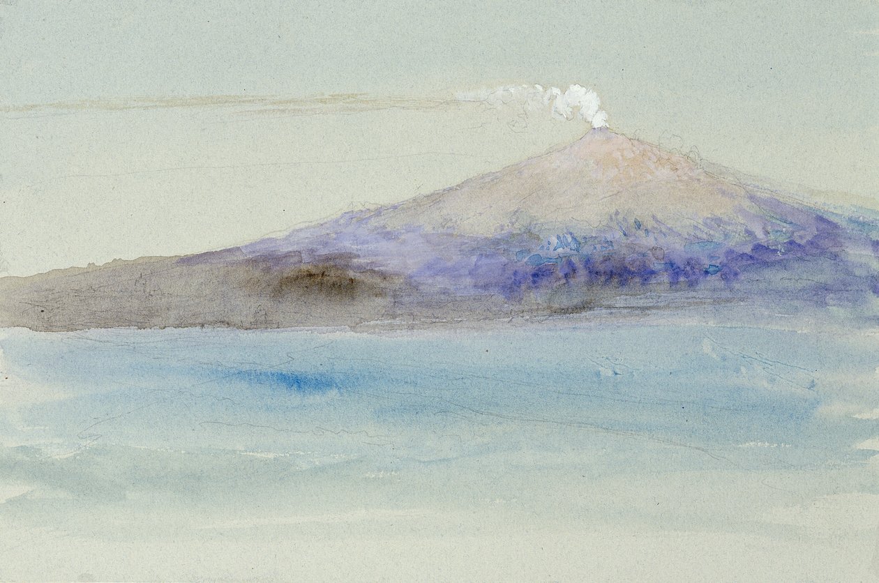 Ätna von Taormina aus von John Ruskin
