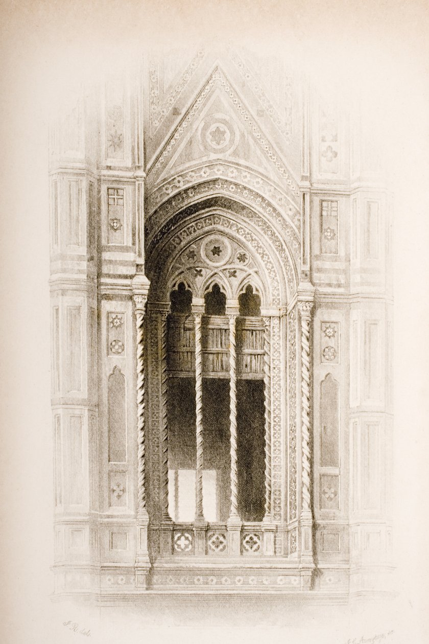Maßwerk vom Campanile von Giotto, Florenz, aus 