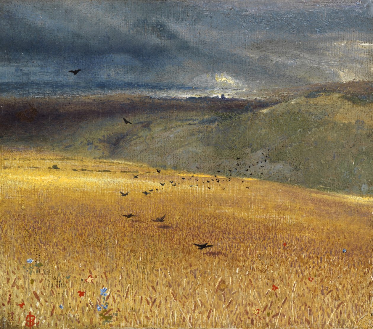 Weizenfeld von John Samuel Raven: hochwertiger Kunstdruck