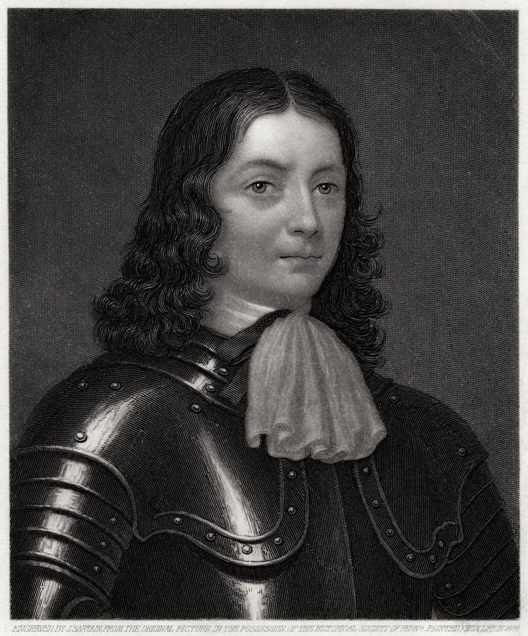 William Penn, nach 1666, 19. Jahrhundert von John Sartain