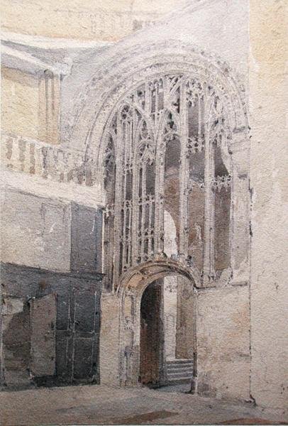 Ein Bildschirm, Norwich Cathedral von John Sell Cotman