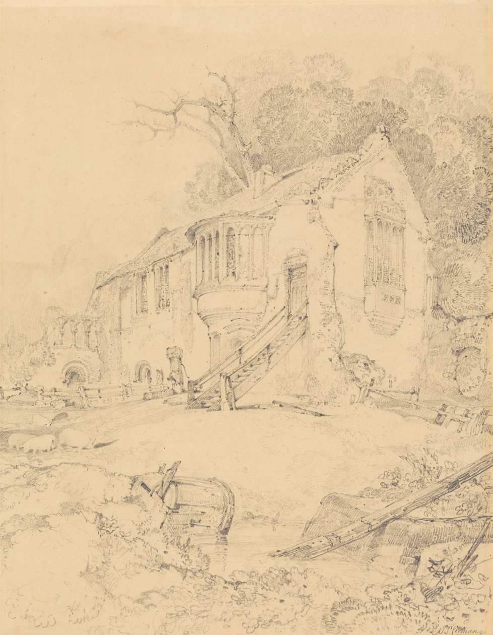 Castle Acre Priory, Norfolk von John Sell Cotman