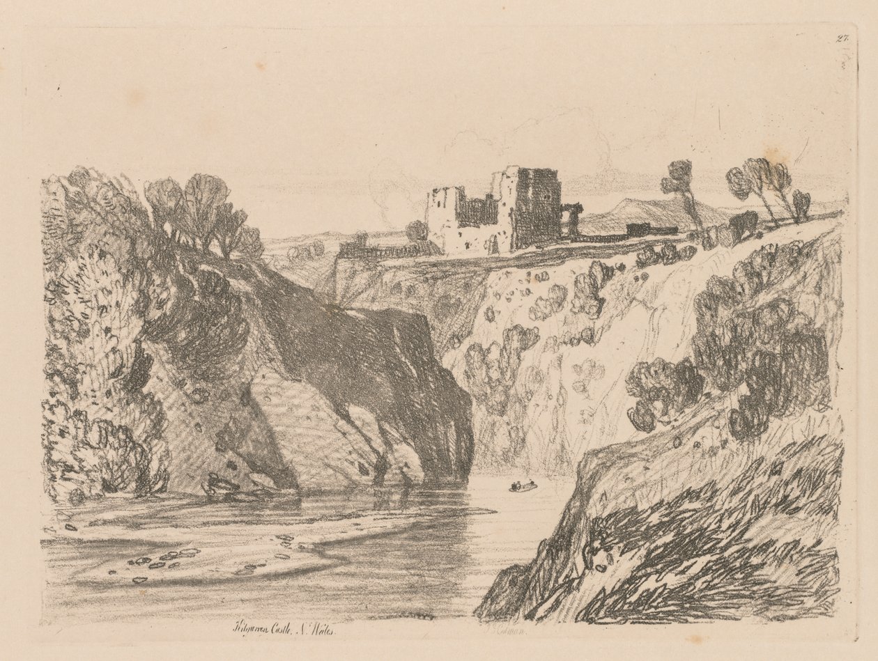 Liber Studiorum: Tafel 27, Kilgarren Castle, N. Wales von John Sell Cotman