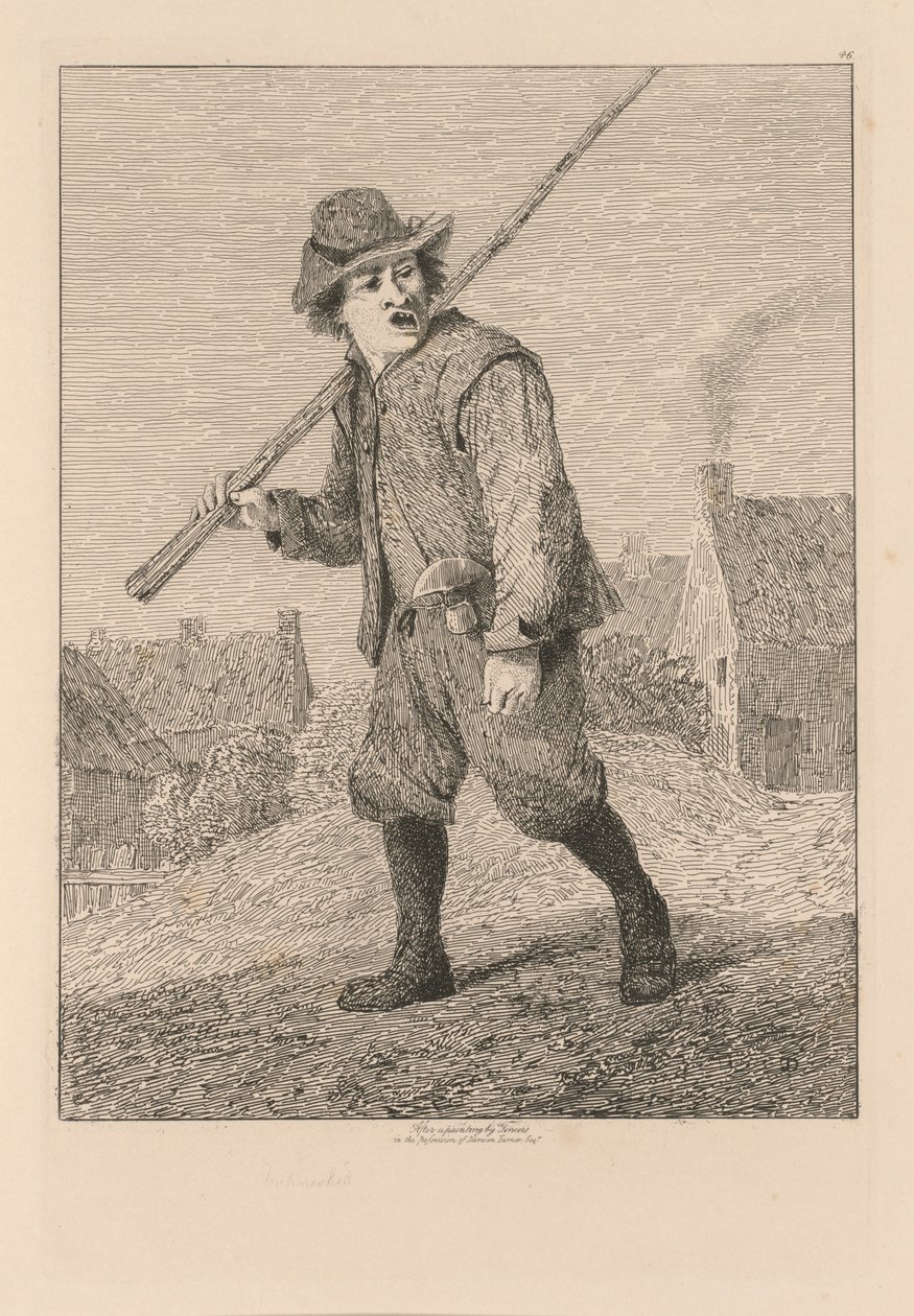 Liber Studiorum: Platte 46, Skizze nach Teniers, 1838 von John Sell Cotman