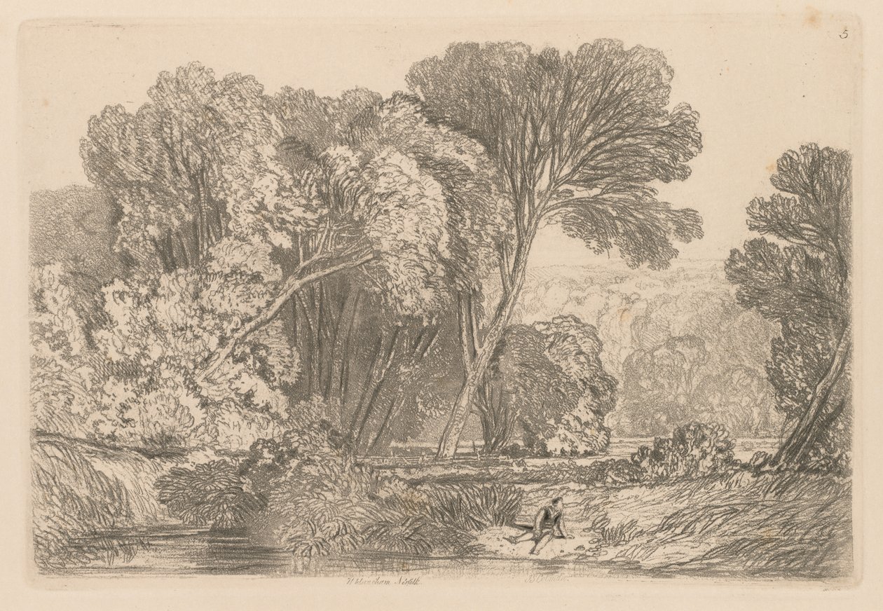 Liber Studiorum: Tafel 5, Walsingham, Norfolk von John Sell Cotman