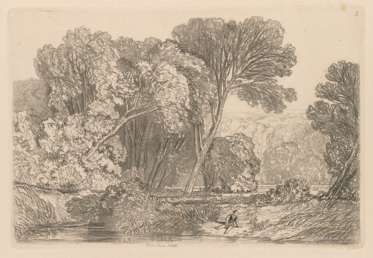 Liber Studiorum: Platte 5, Walsingham, Norfolk, 1838 von John Sell Cotman
