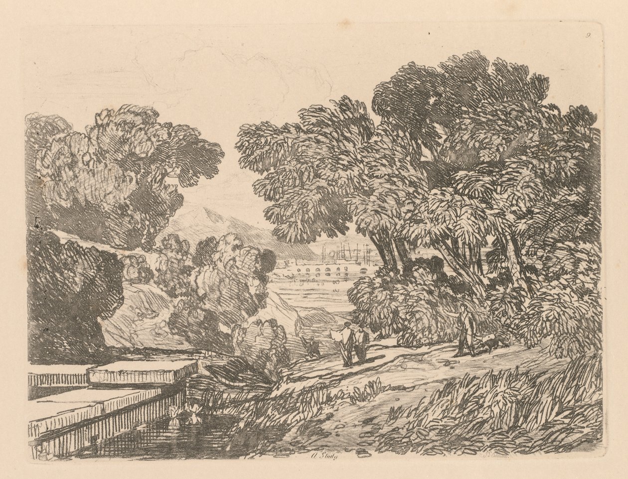 Liber Studiorum: Tafel 9, Eine Studie von John Sell Cotman