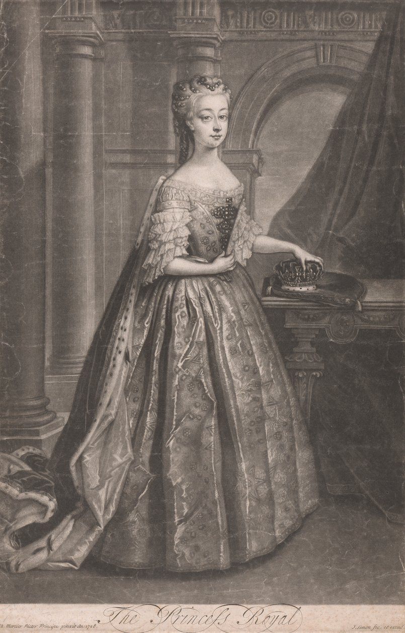 Die Prinzessin Royal (Prinzessin Ann, älteste Tochter von George II) von John Simon