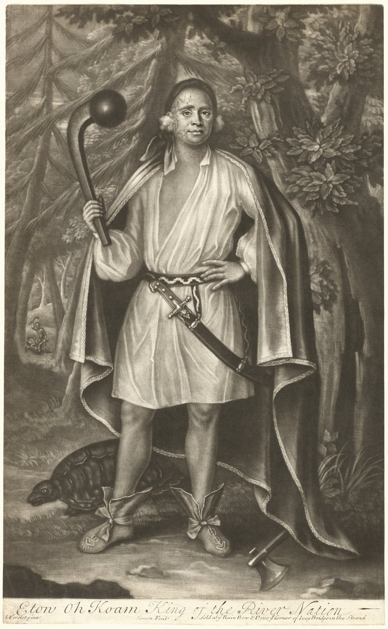 Etow Oh Koam, König der Flussnation von John Simon after John Verelst