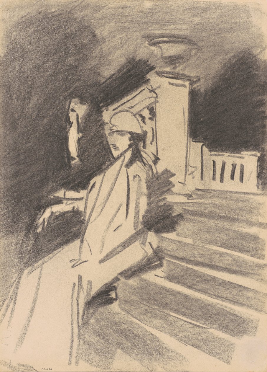 Am Brunnen, Villa Torlonia, Frascati, ca. 1907 von John Singer Sargent