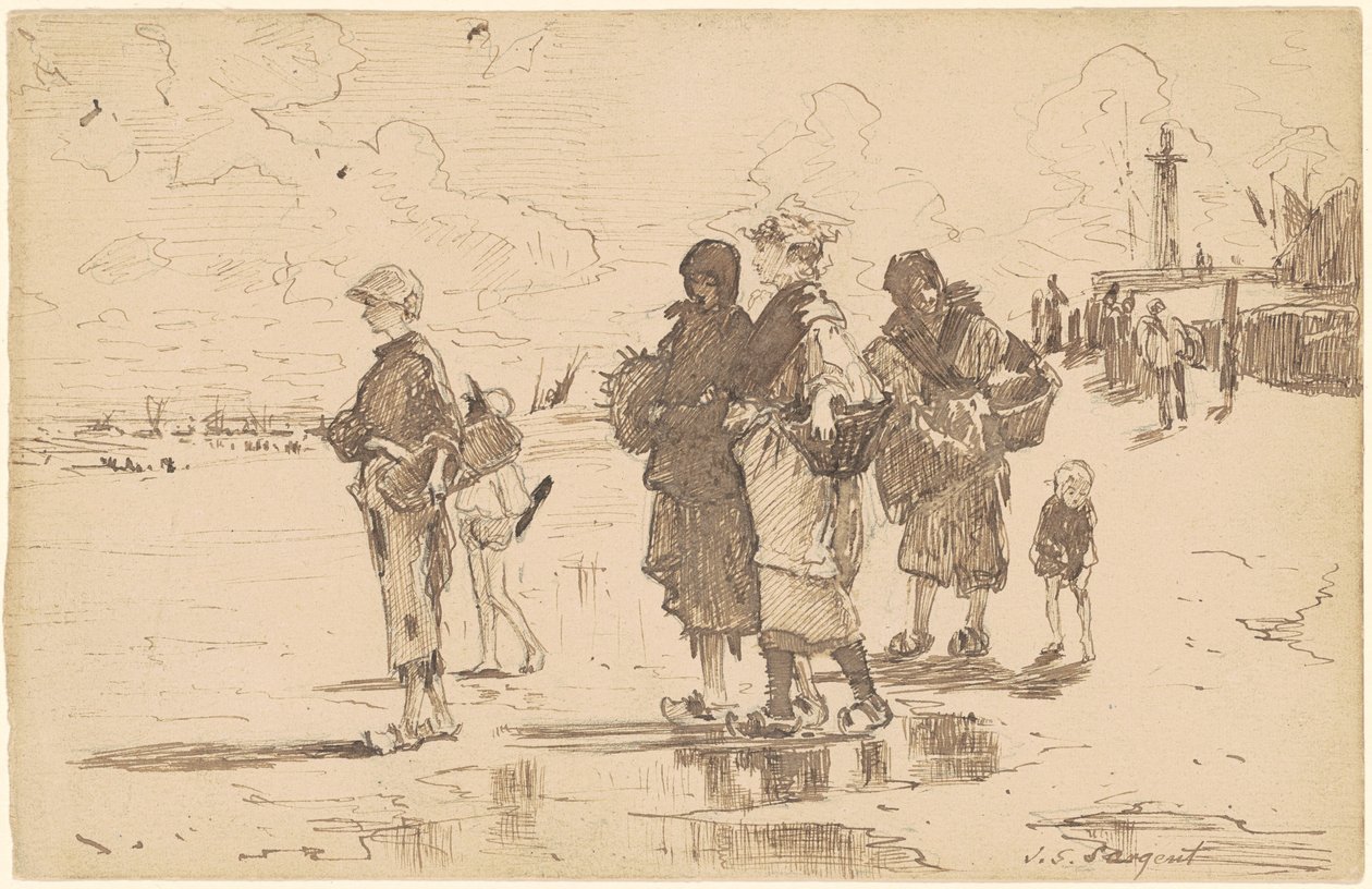 Auf dem Weg zum Angeln von John Singer Sargent