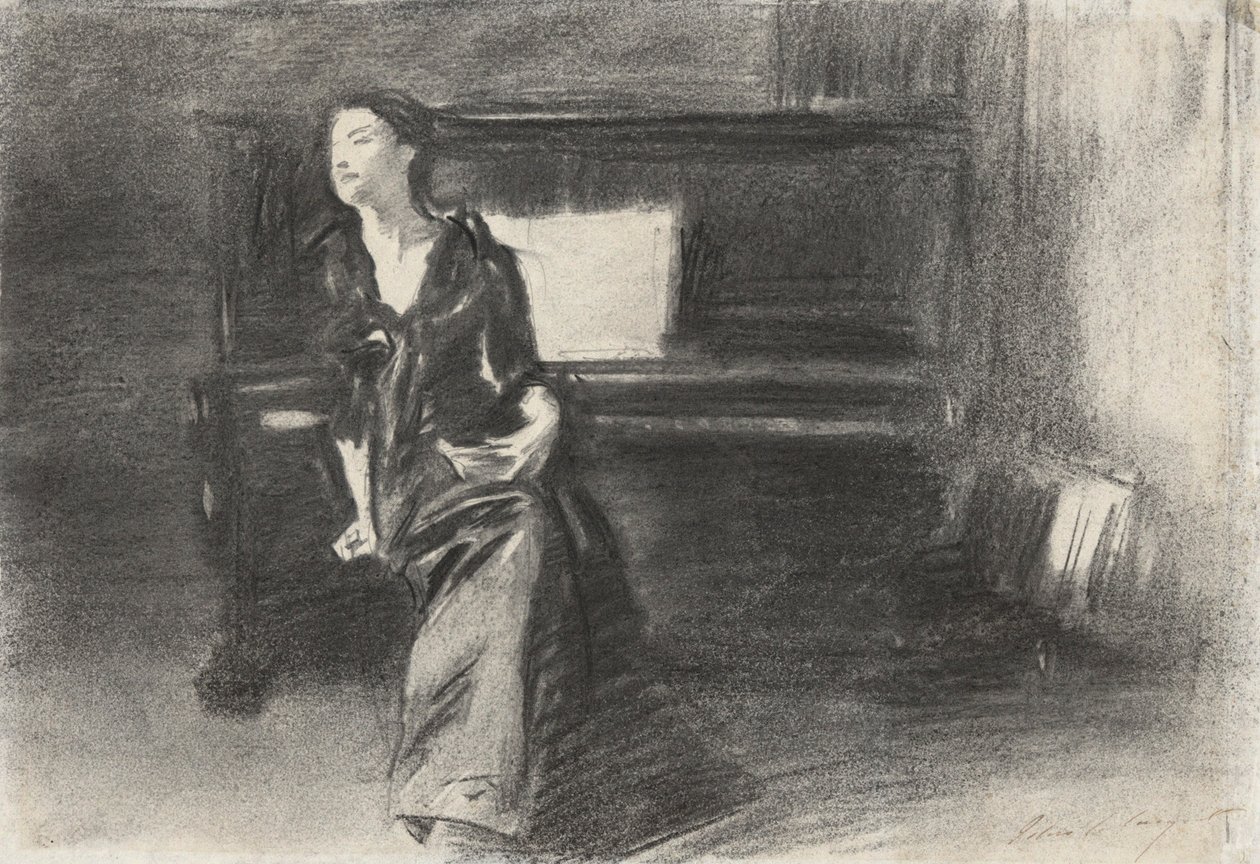 Dame am Klavier von John Singer Sargent