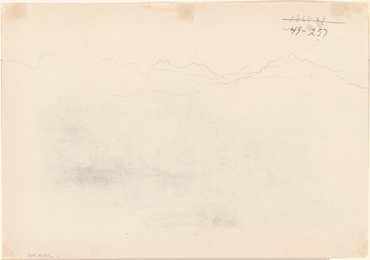 Berge [Rückseite] von John Singer Sargent