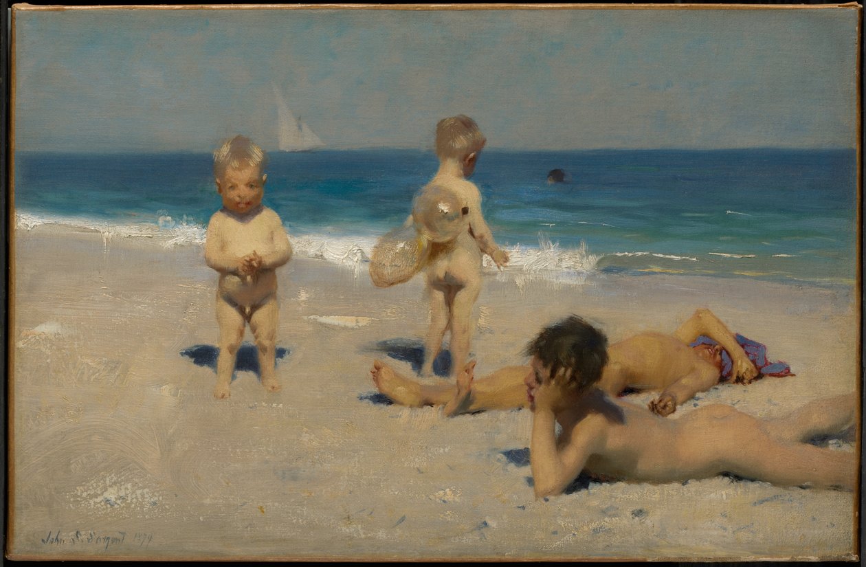 Neapolitanische Kinder beim Baden von John Singer Sargent