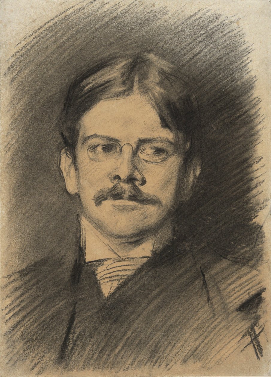 Porträt von Edwin Austin Abbey von John Singer Sargent