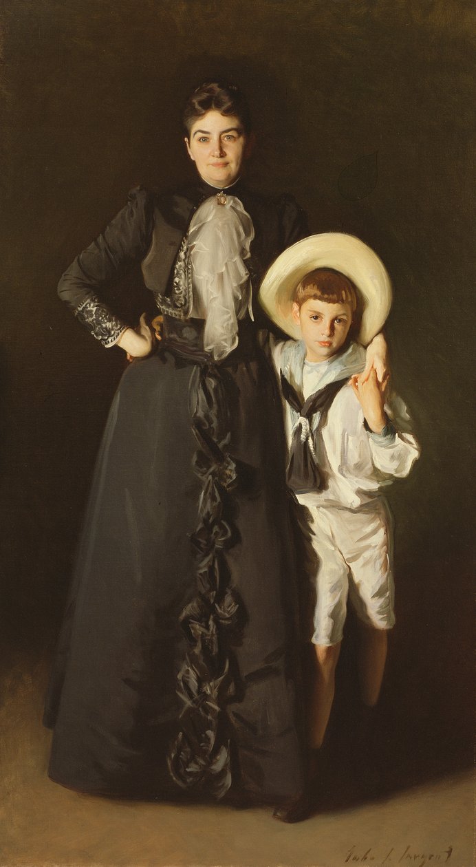 Porträt von Mrs. Edward L. Davis und ihrem Sohn, Livingston Davis, 1890 von John Singer Sargent
