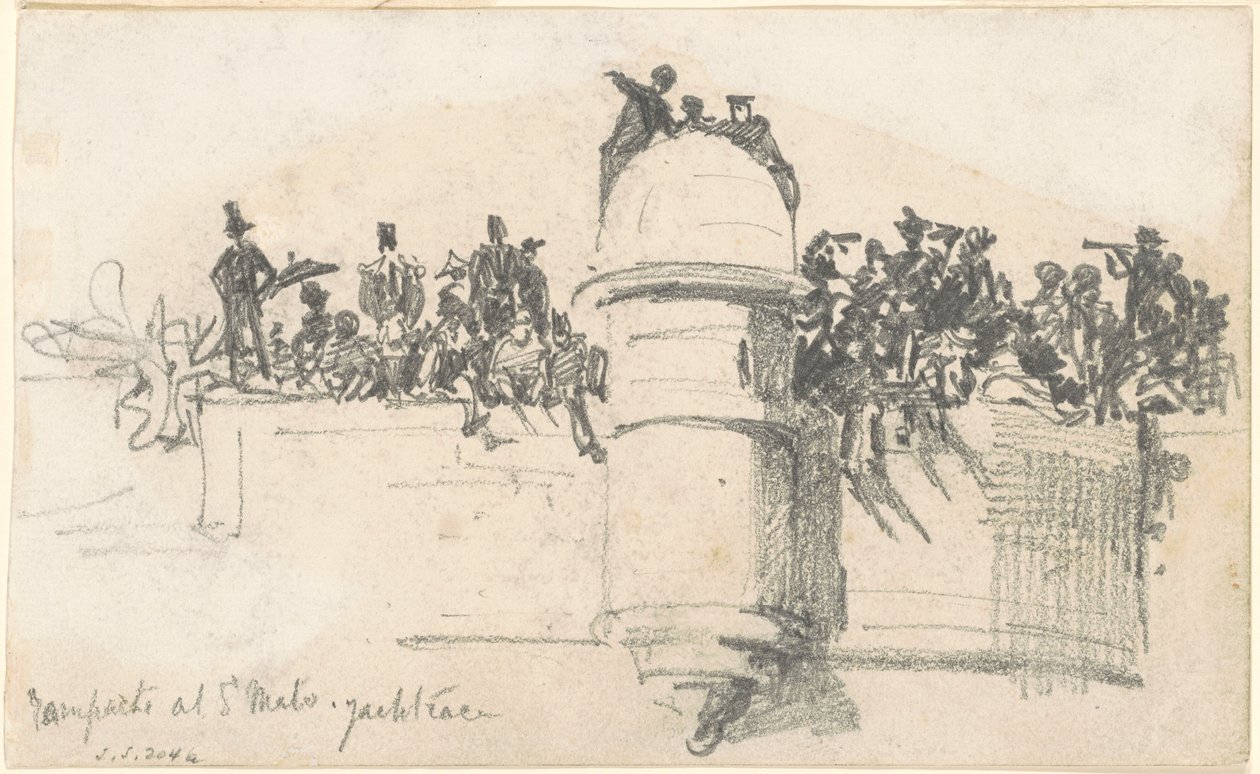 Befestigungsanlagen in St. Malo, Yacht-Rennen, 1875 von John Singer Sargent