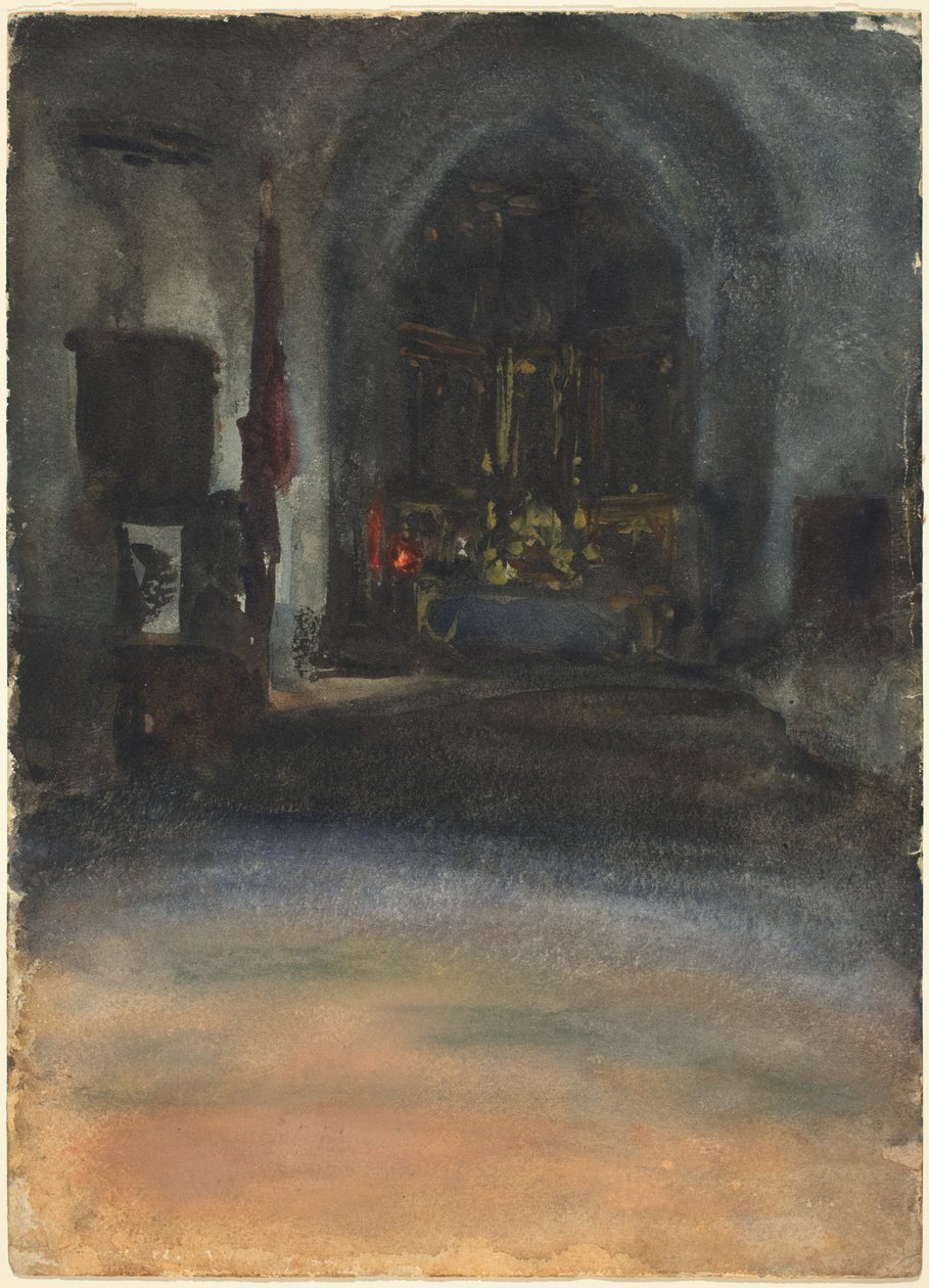 Spanisches Kircheninneres von John Singer Sargent
