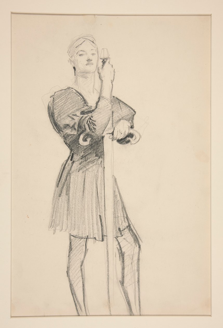Stehende Figur mit Speer von John Singer Sargent