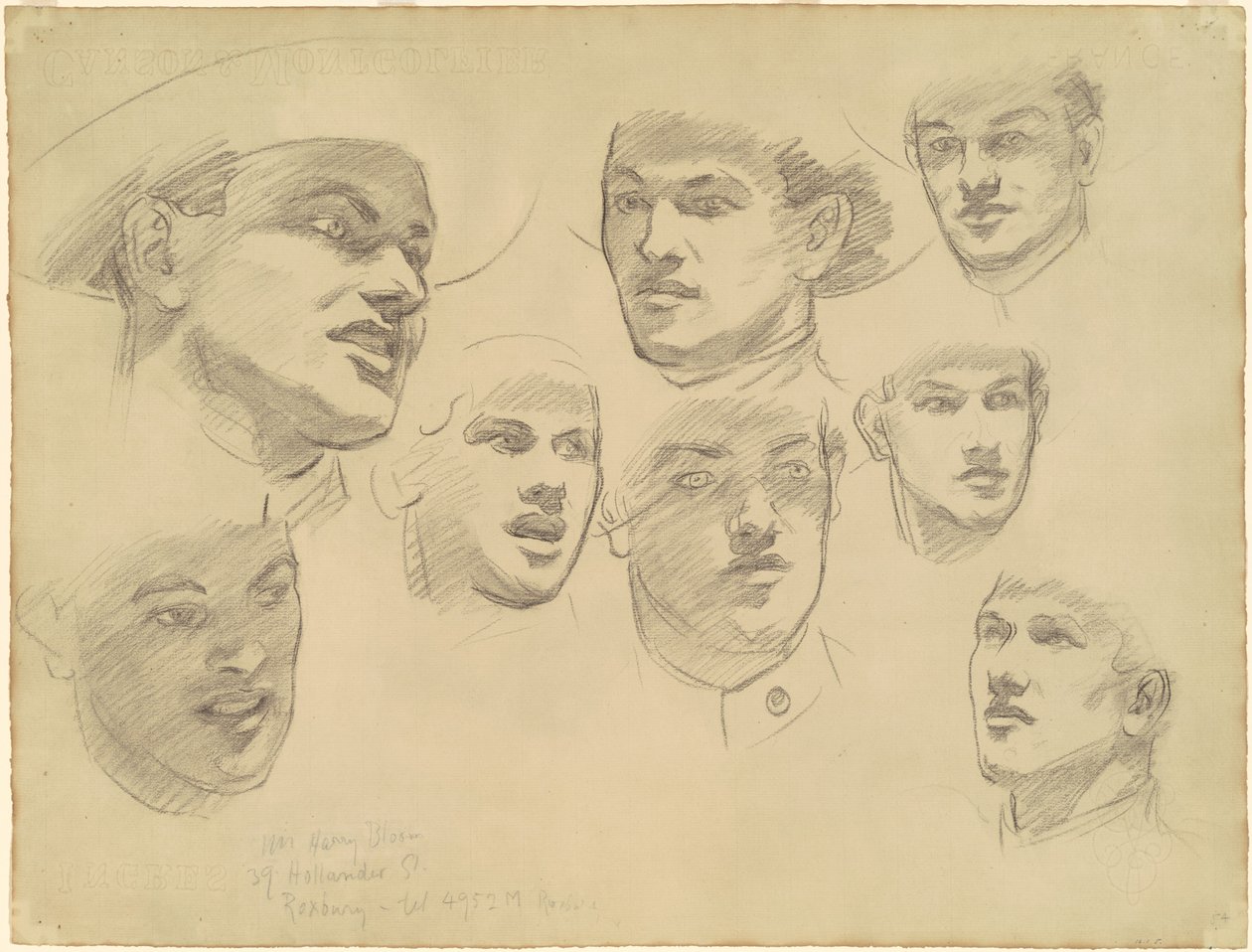 Studien zum Kriegseintritt, 1920-1922 von John Singer Sargent