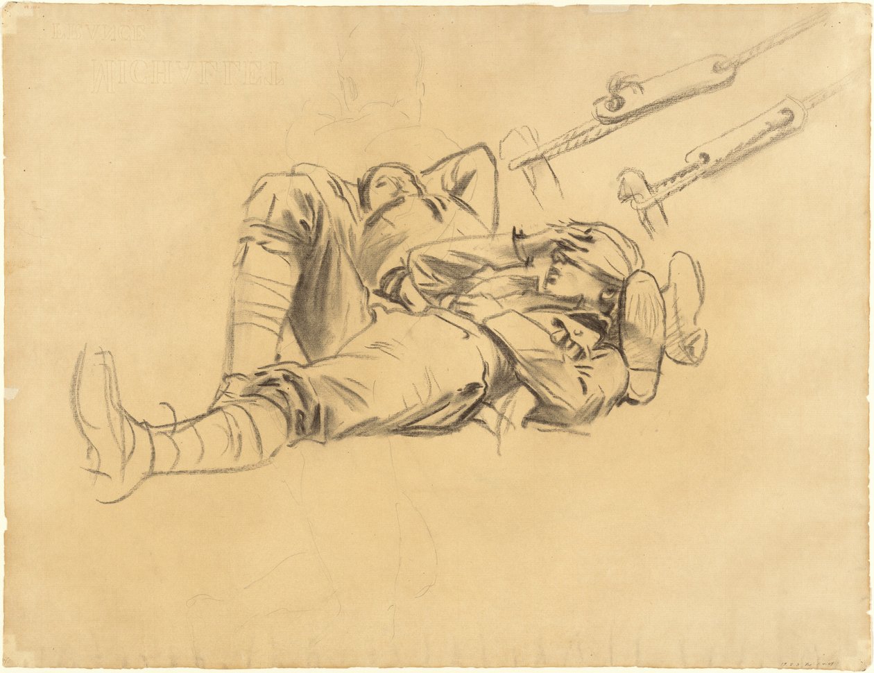 Studien für Gassed [recto] von John Singer Sargent