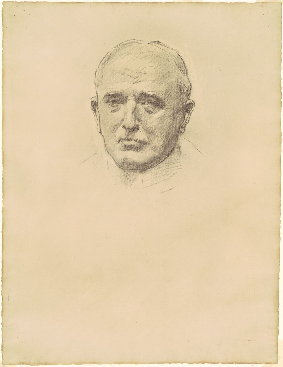 Studie von Feldmarschall John French für Generaloffiziere des Ersten Weltkriegs von John Singer Sargent