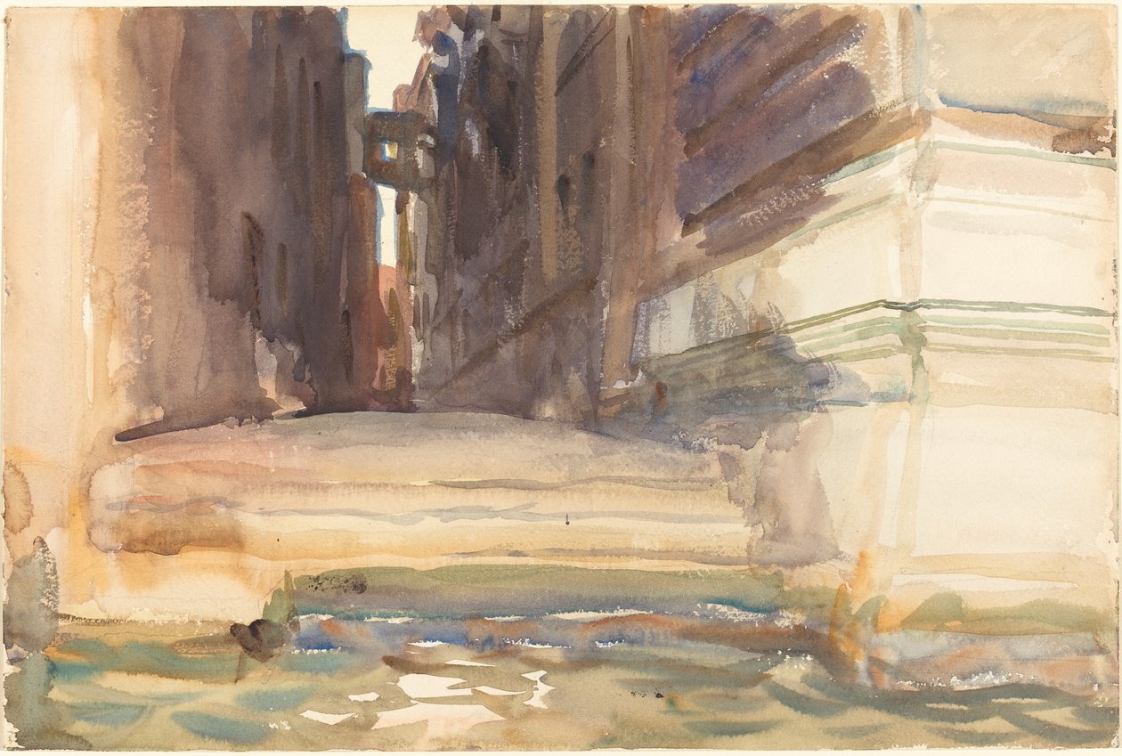 Die Calle della Rosa mit dem Monte di Pietà, Venedig, ca. 1904 von John Singer Sargent
