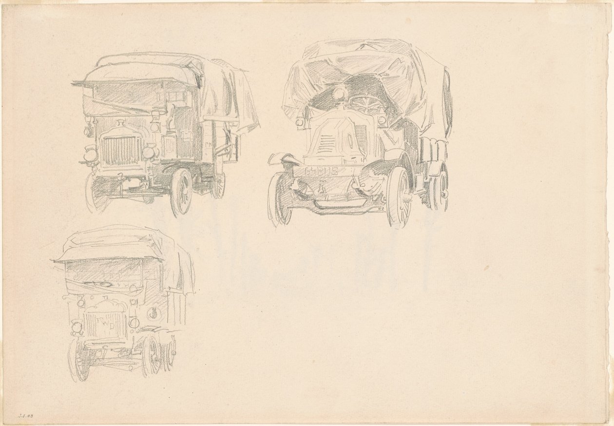 Lastwagen [recto], 1918 von John Singer Sargent