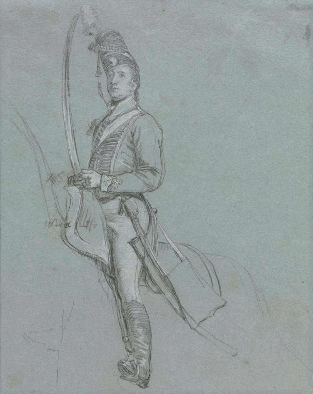 Ein Husarenoffizier zu Pferd von John Singleton Copley