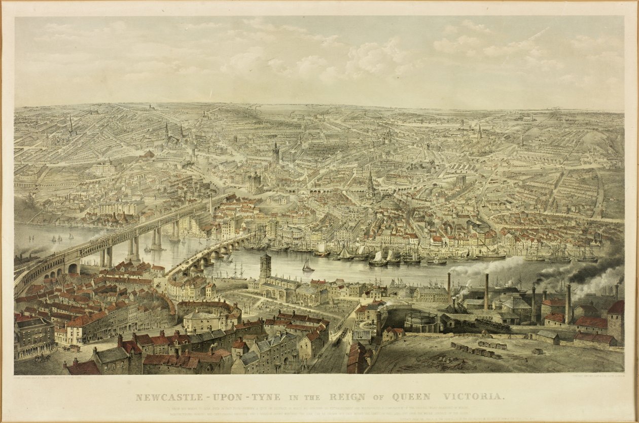 Newcastle upon Tyne zur Zeit von Königin Victoria von John Storey