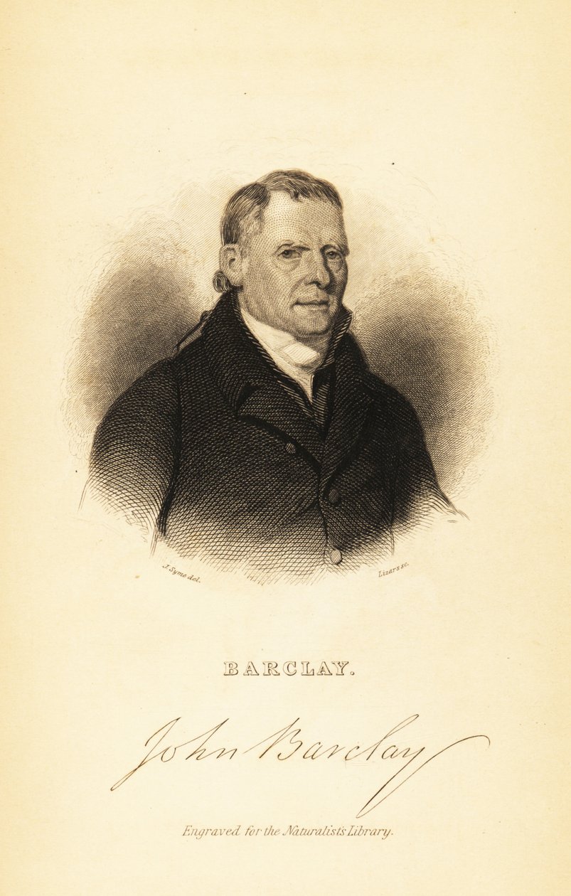 Porträt von John Barclay, schottischer vergleichender Anatom von John Syme