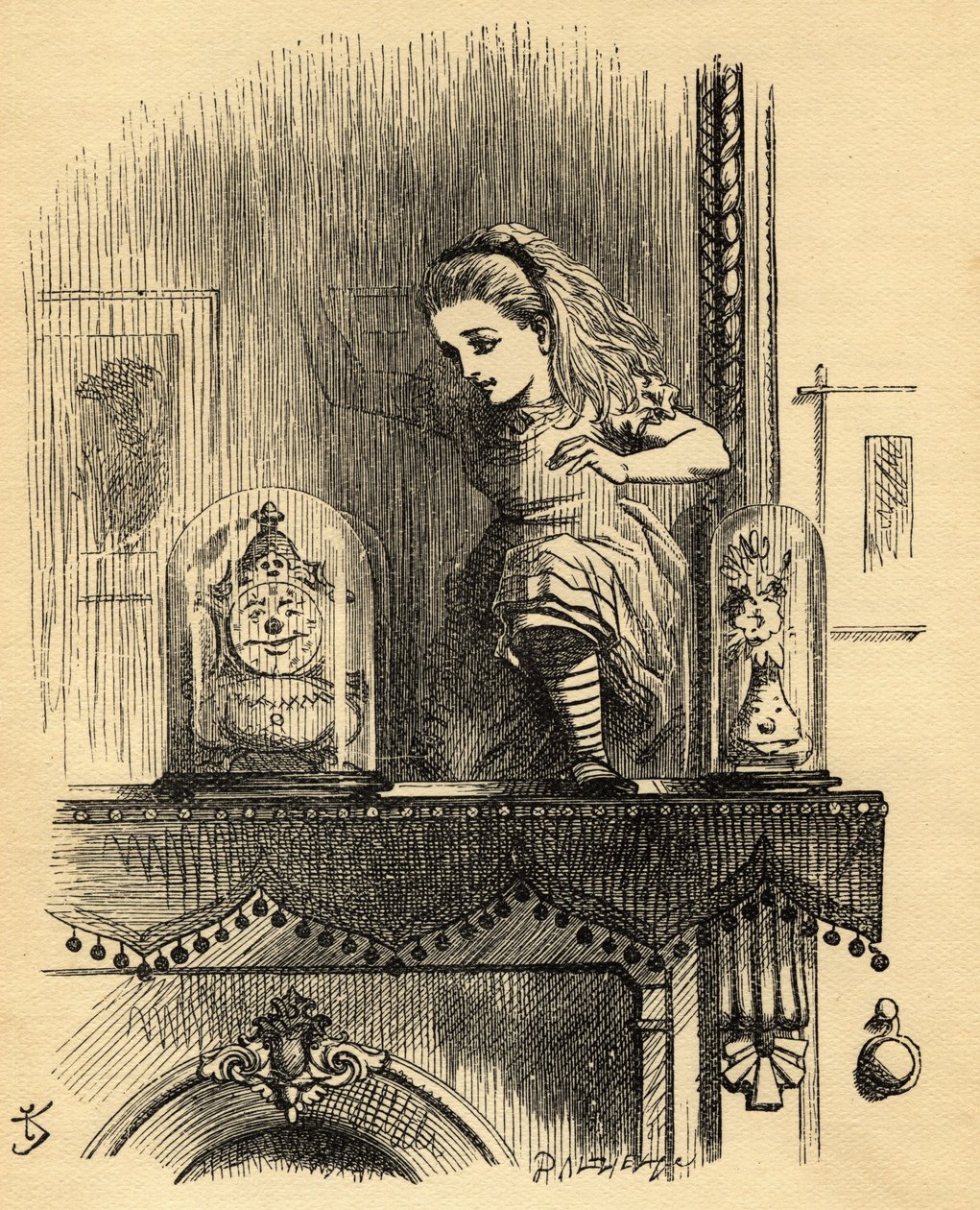 Alice im Spiegelhaus, Illustration aus 