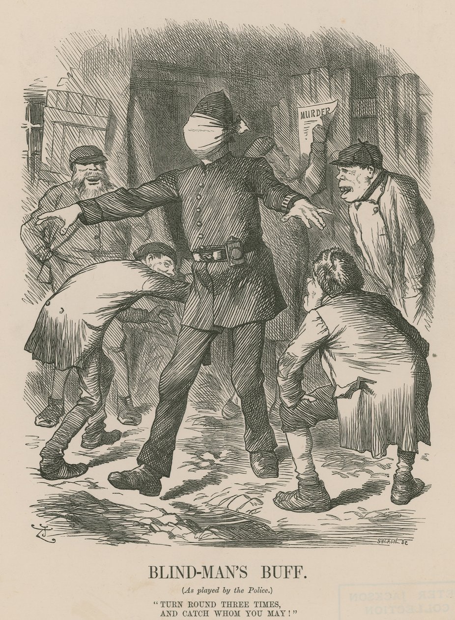 Blindekuh (Gravur) von John Tenniel