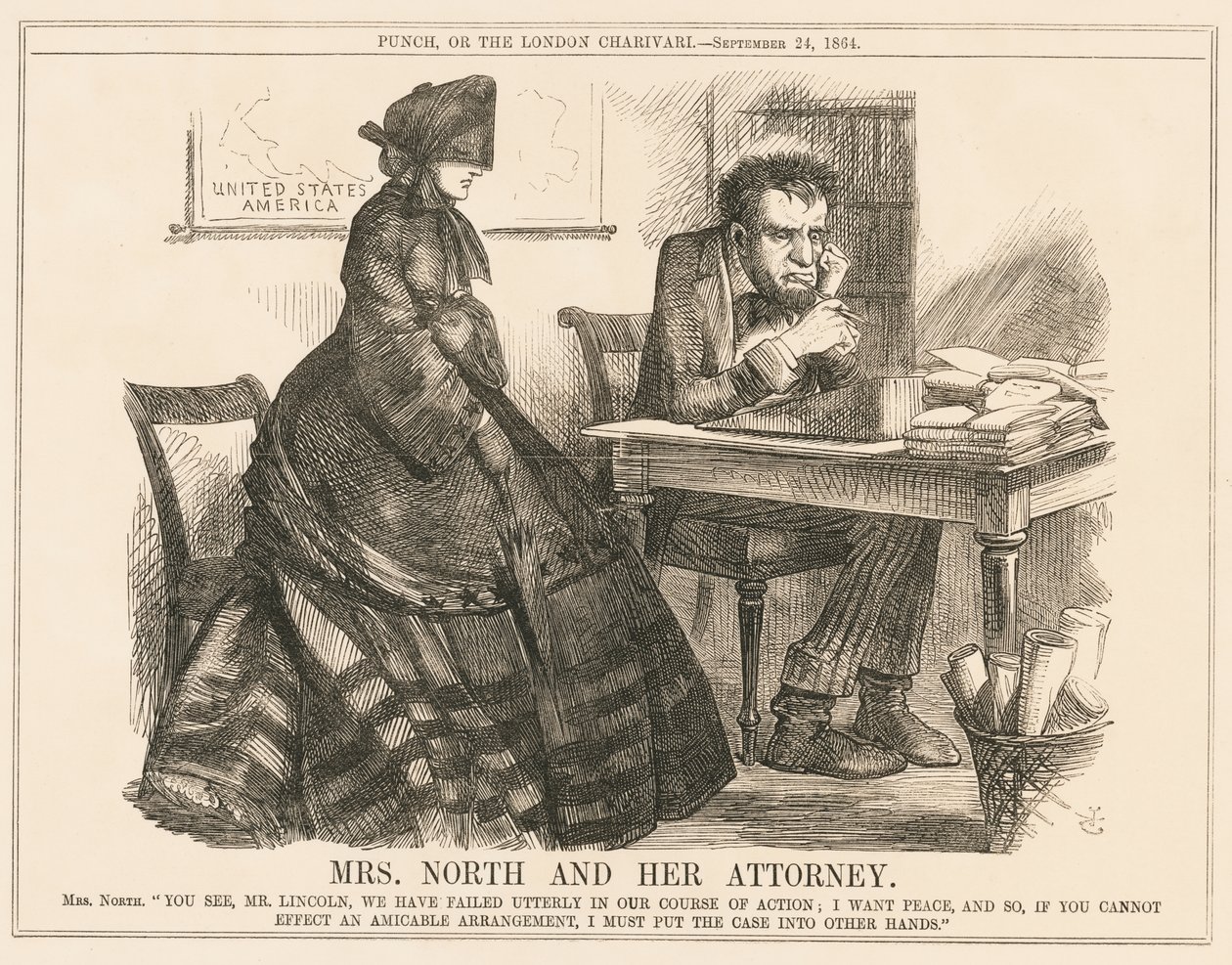Mrs. North und ihr Anwalt von John Tenniel