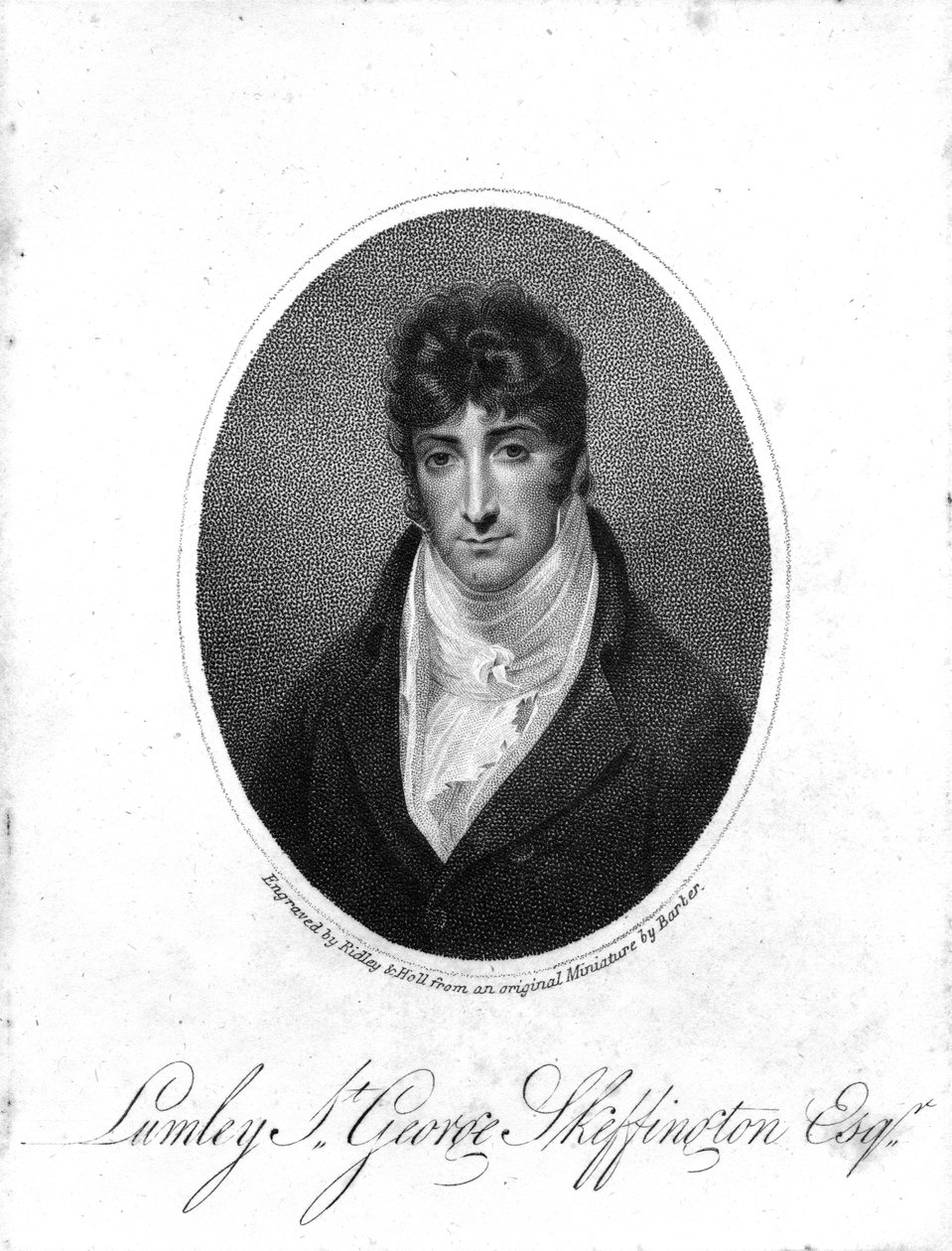 Sir Lumley St. George Skeffington, graviert von Ridley und Holl, 1806 von John Thomas Barber Beaumont