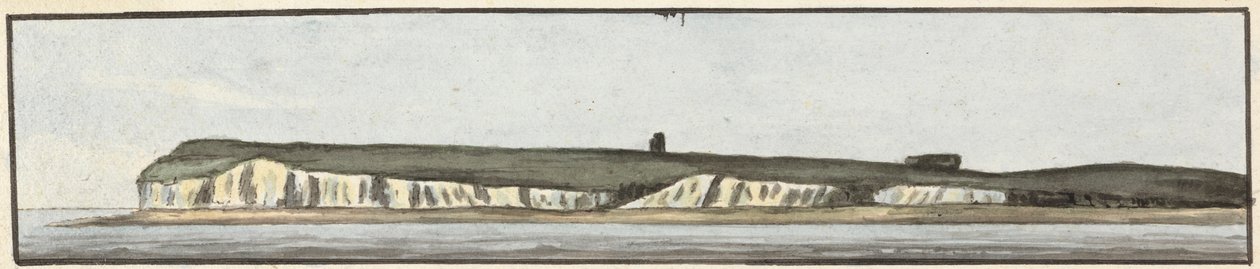 The North Foreland (eine von drei Zeichnungen auf einer Montage) von John Thomas Serres