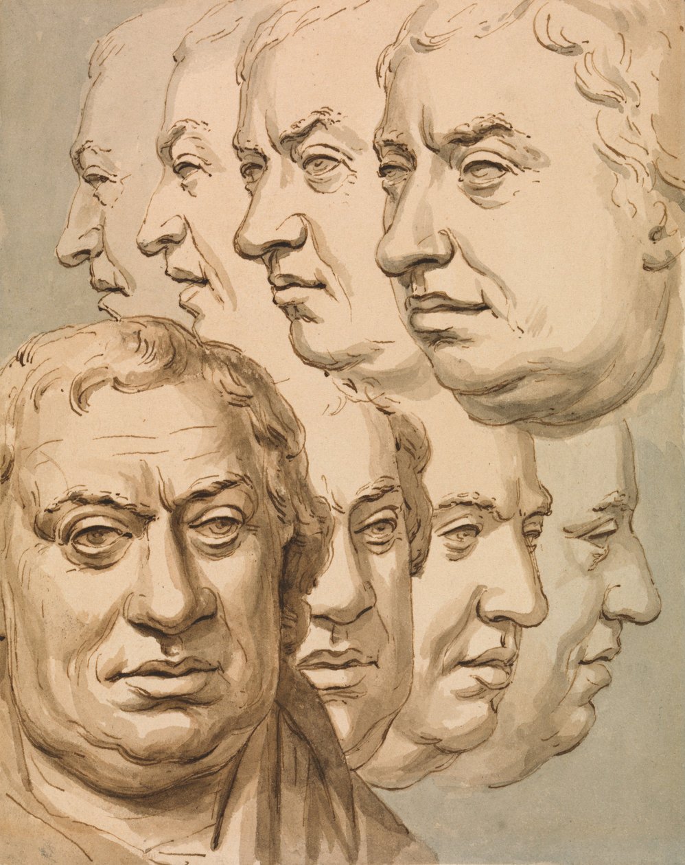 Studien vom Büste von Samuel Johnson von John Thomas Smith