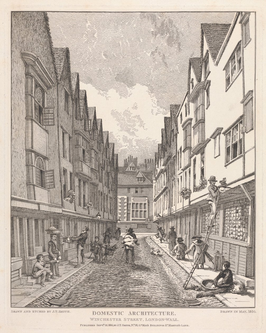 Winchester Street, London Wall von John Thomas Smith