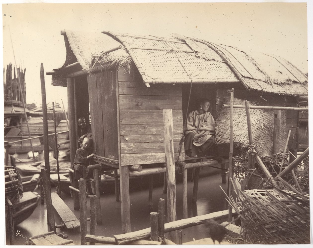 Wohnung auf dem Wasser, Kanton von John Thomson
