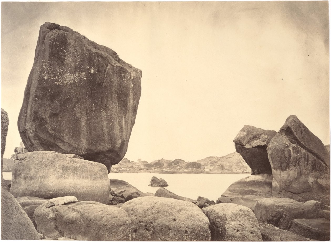 Seltsam geformte Felsen auf der Insel Kulangsu, Amoy von John Thomson