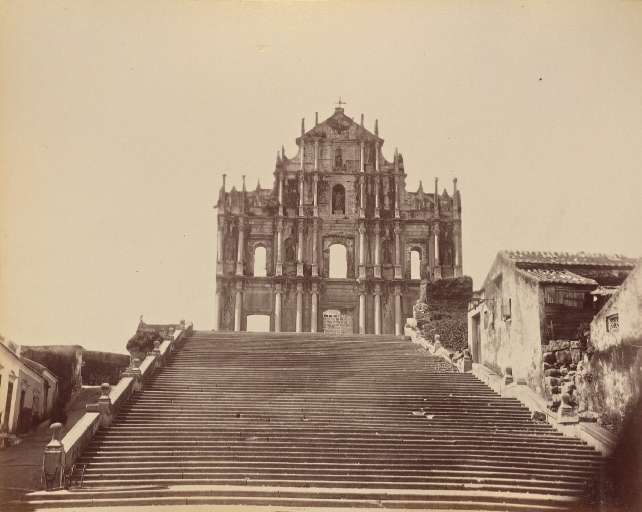 Ruinen der alten Kathedrale, Macao von John Thomson