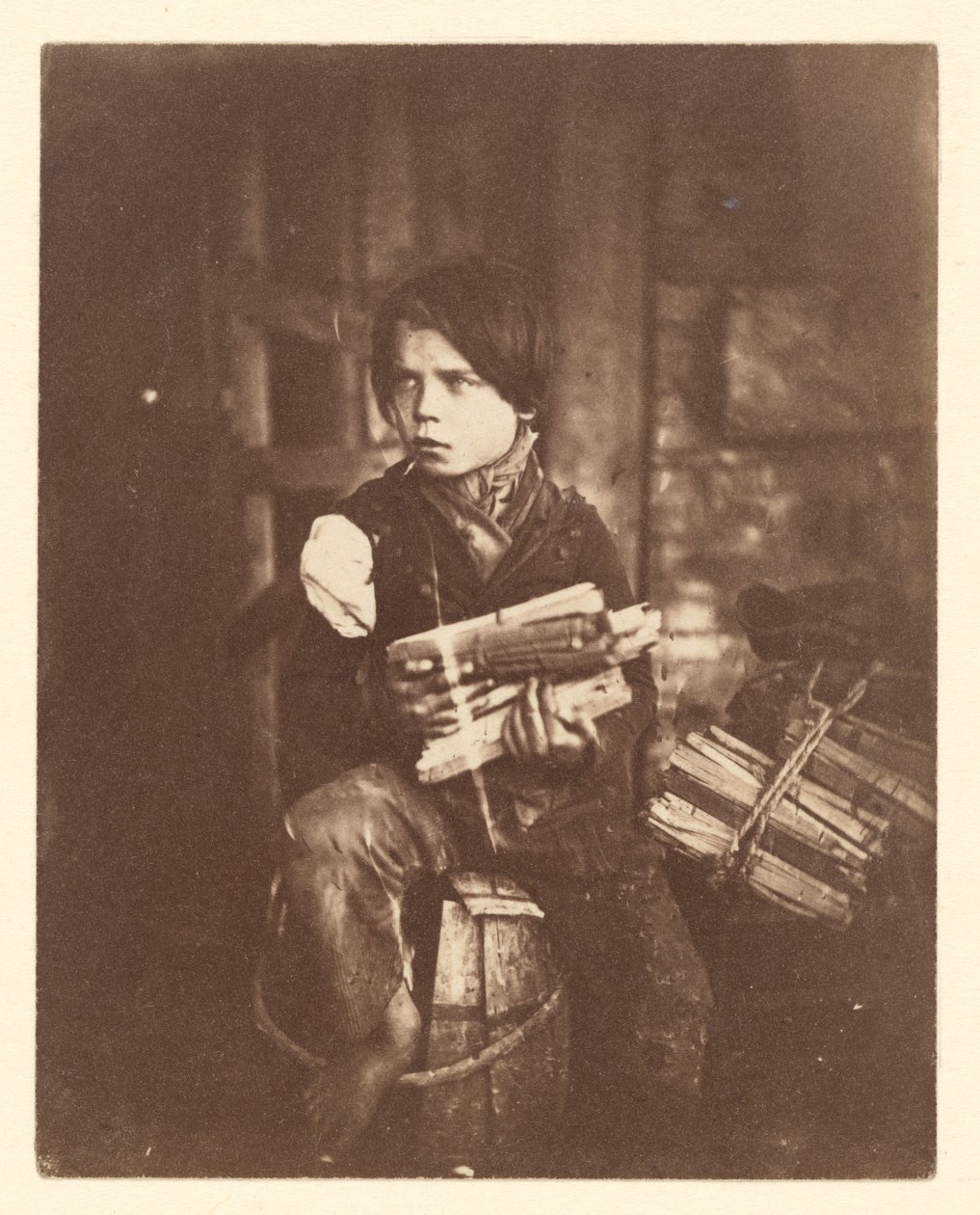 Der kleine Holzverkäufer von John Thomson