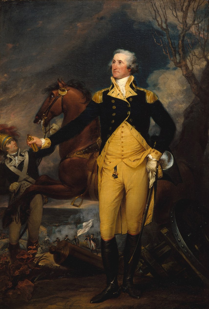 George Washington vor der Schlacht von Trenton, ca. 1792-94 von John Trumbull