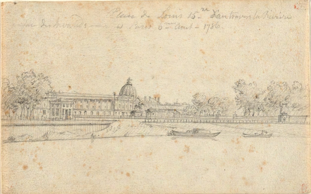Place de Louis XV von John Trumbull